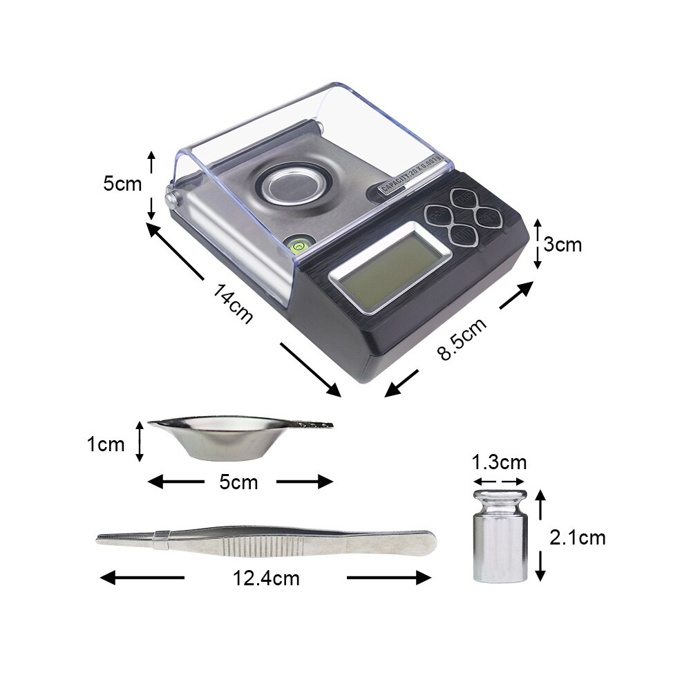 Pocket Scale 0.001g Precision Jewelry Scale Portable 20g 50g Digital Scale Medicine Weighing Balance