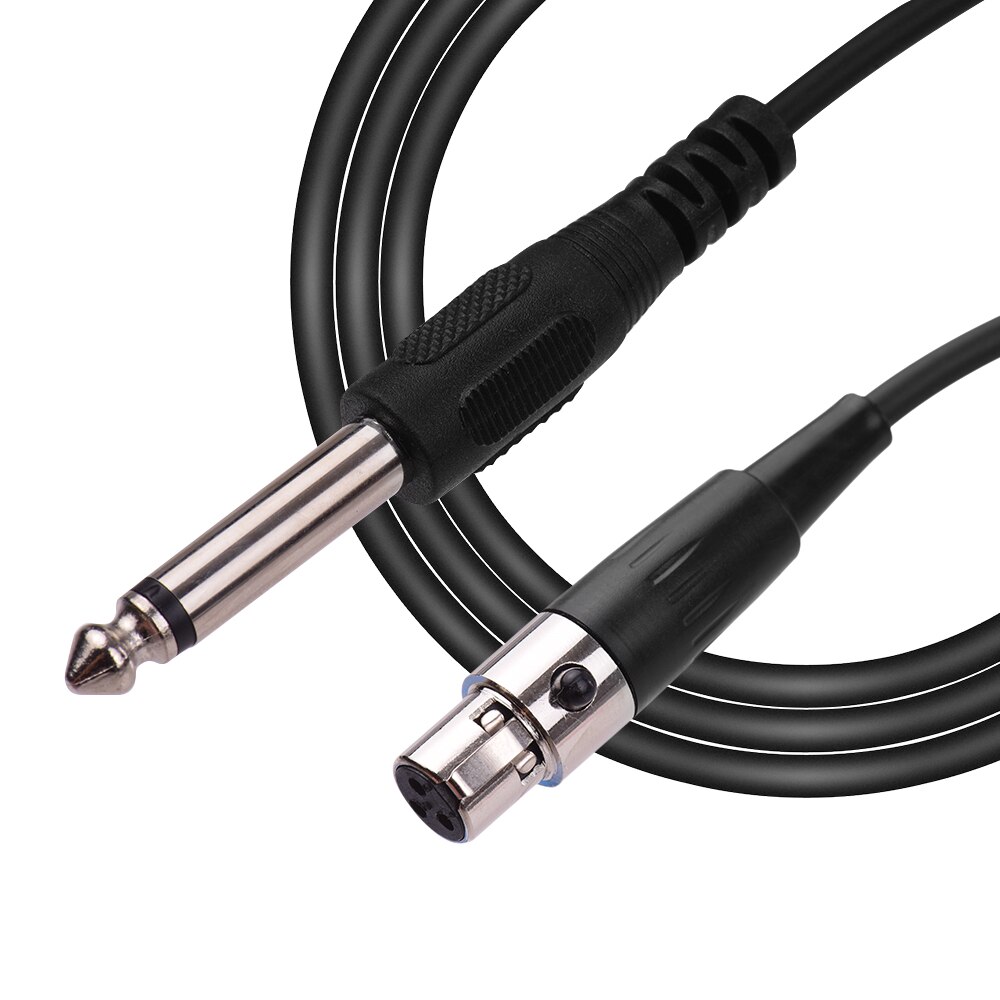 1m 3- pin mini xlr stik  (ta3f) to 1/4 tommer stik musikinstrument kabel scene elektrisk guitar ledninger højttaler kabel
