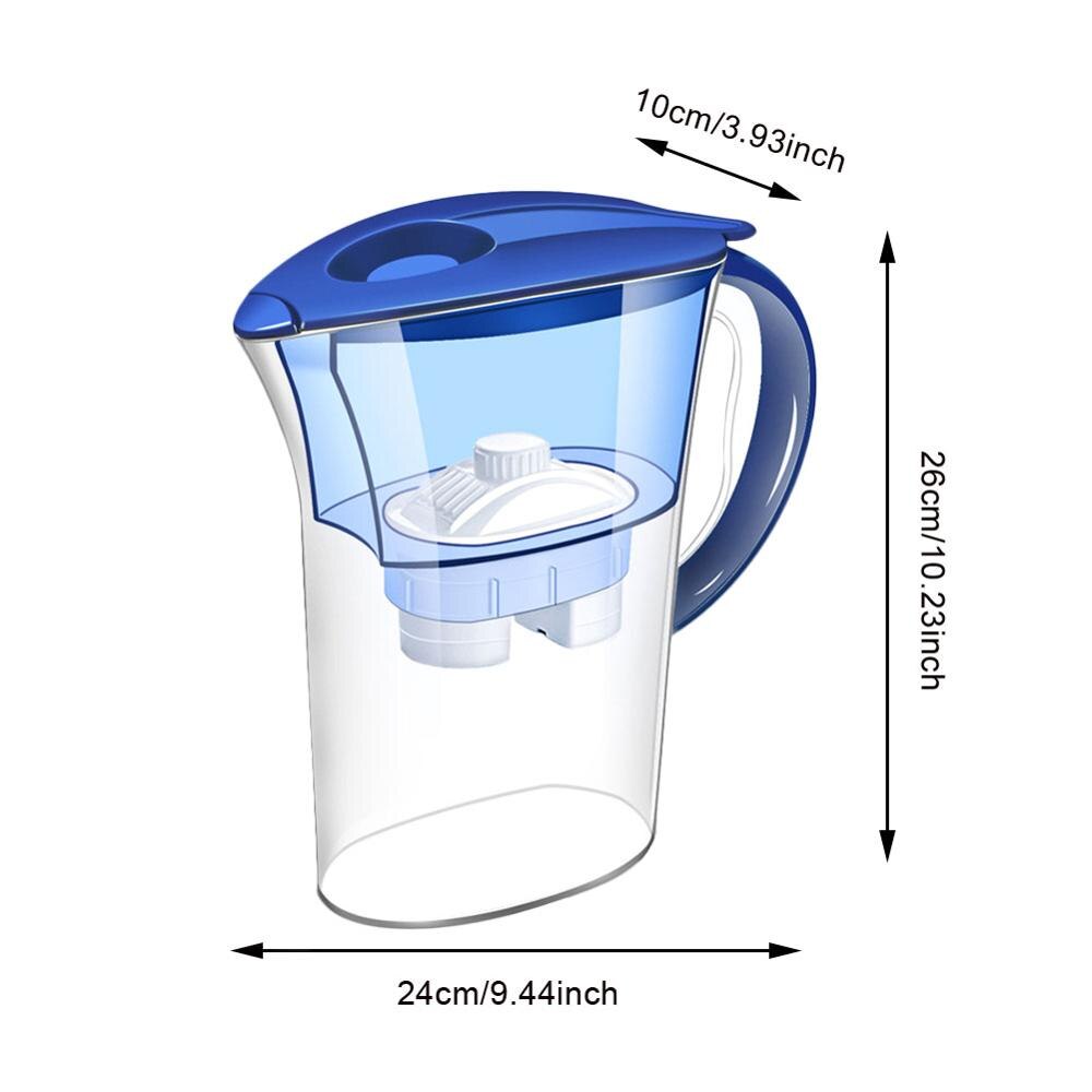 Vattenfilter kanna vattenkokare med påfyllning filterpatron aktivt kol vattenkokare hemmakontor drinkware purifier