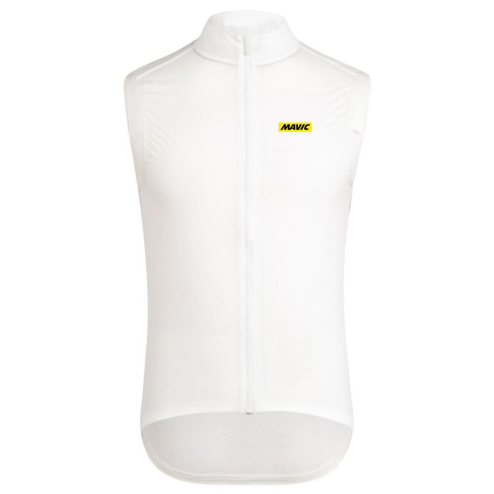 all day MAVIC PRO TEAM lightweight windproof cycling vest men or women cycling Windbreak vest mtb wind gilet white: white / XXL