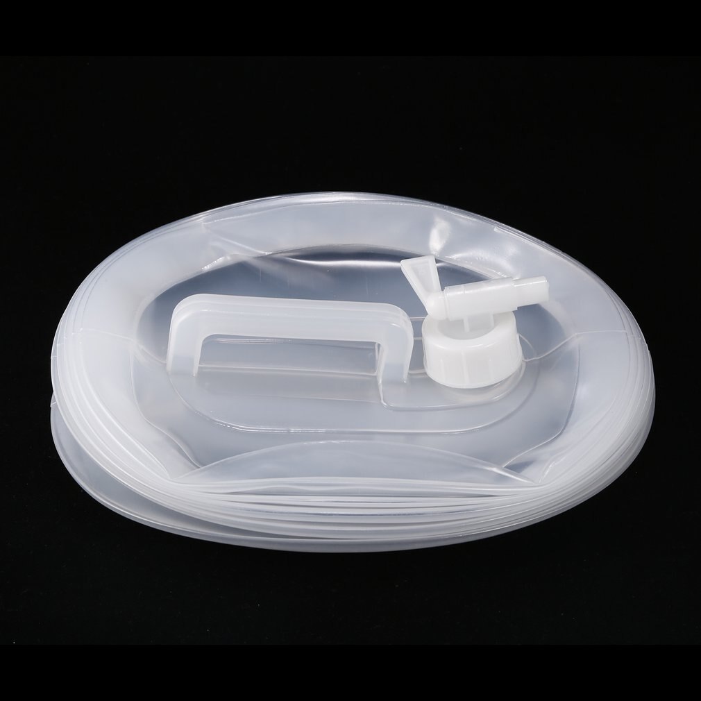 Duurzame, ruimtebesparende, draagbare, opvouwbare drinkwateremmer 10l -plastic, intrekbare, transparante opvouwbare emmer voor buiten