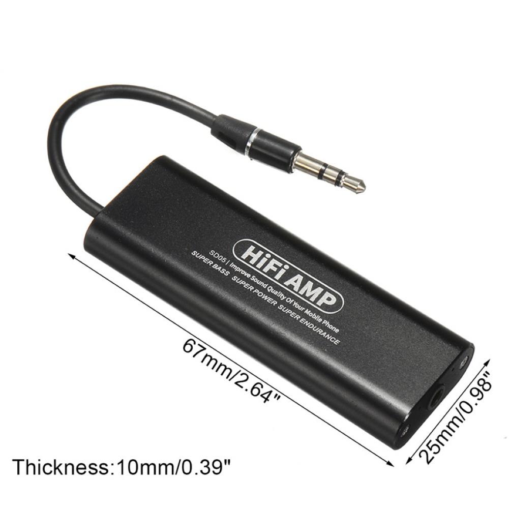 SD05 Tragbare Mini 3,5mm Kopfhörer Kopfhörer Headset HiFi Stereo Audio- Verstärker