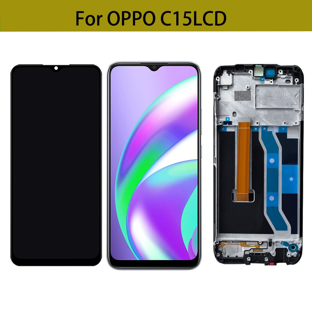 LCD für OPPO Realme C11 C12 C15 RMX2185 RMX2180 RMX2189 LCD Anzeige berühren Tafel Bildschirm Digiziter Sensor Montage