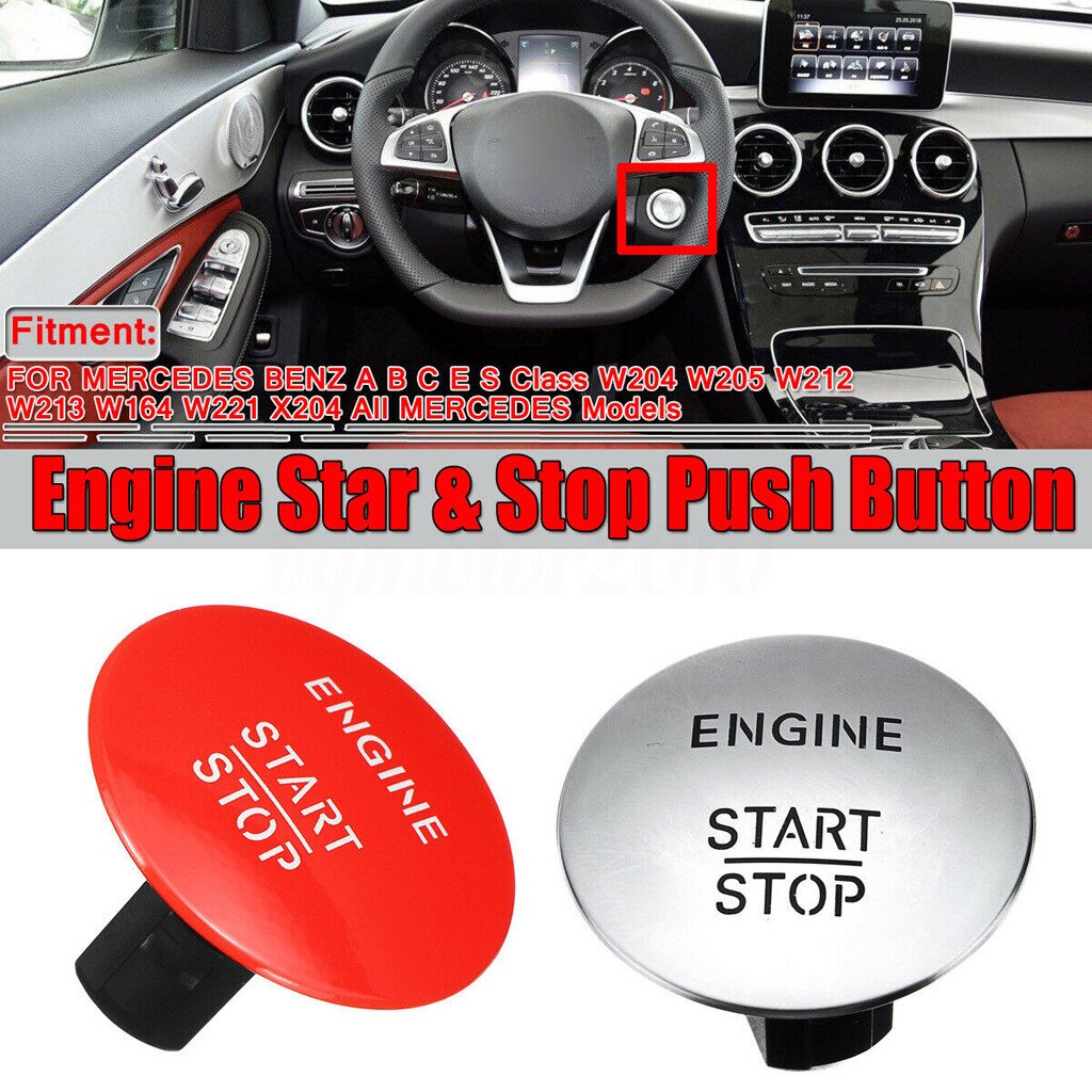 Car Start Stop Engine Push Fits for Mercedes Benz Start Stop Push Button Ignition Switch Keyless#g4