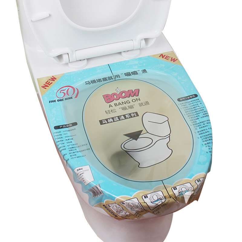 1 szt. Super ciśnieniowy przepychacz robić toalet zasada ciśnienia toaleta Bum przezroczysta folia obsługa prosta i tania