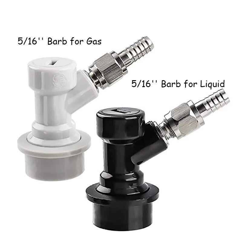 Mini lanza de barril, dispensador de grifo de cerveza de acero inoxidable 304, lanza de Growler con Kits de bloqueo de bola para cerveza casera, accesorios: A