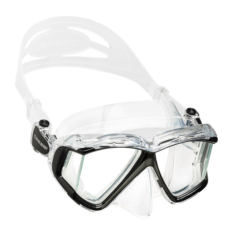 Cressi PANO 4 Wide View Scuba Diving Mask Silicone Skirt ThreeLens