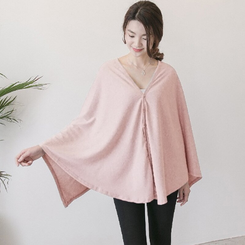 Multifunctional Nursing Cover Cotton Shawl Scarf Tops Feeding Cover Women Mother Breastfeeding Top For Nursing Mothers Pink Grey