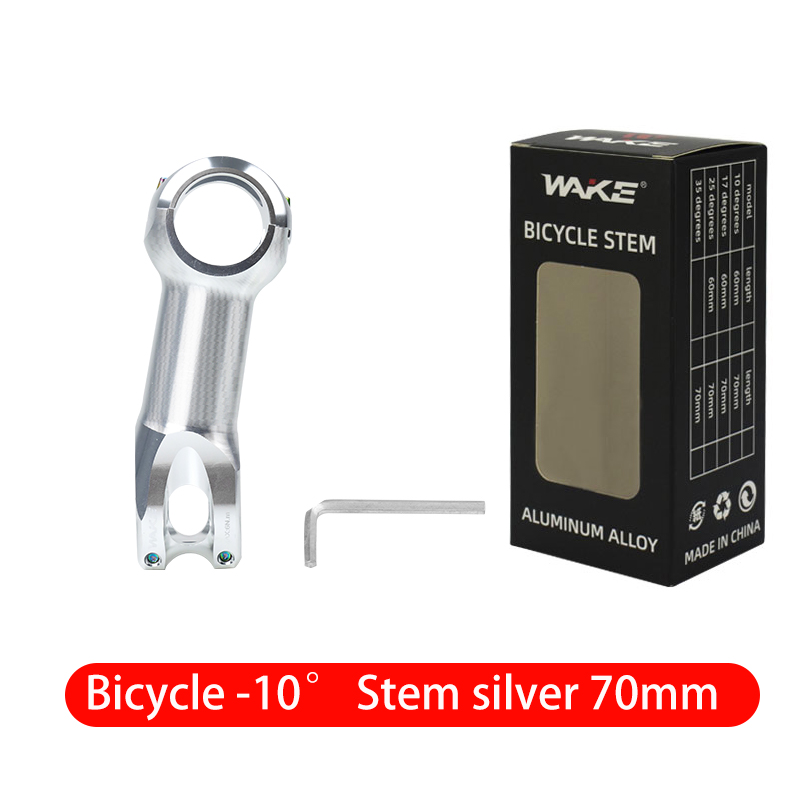 Wake Road Bike Bicycle Accessories Stem Handlebar Stem 31.8mm 10 Degree Aluminum Alloy Lightweight for Cycling Silver Stem: VIOLET/紫罗兰