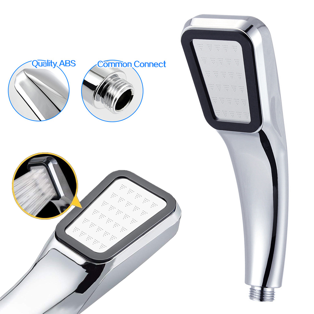 1PC Multi-function High Turbo Pressure Shower Head Bathroom Booster Hands Rainfall Shower Head Water Saving Bathroom Supplies