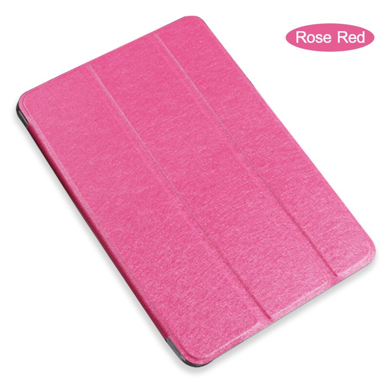 Case For HUAWEI MediaPad M3 Lite M3Lite 8.0 inch CPN-L09 CPN-W09/AL00 Cover Flip Tablet Cover Leather Smart Magnetic Stand Shell: Rose red