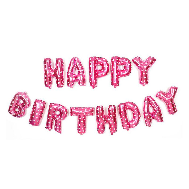 16 Inch Happy Birthday Letter Balloons Birthday Party Decorations Kids Foil Balloon Helium Globos Birthday Decoration