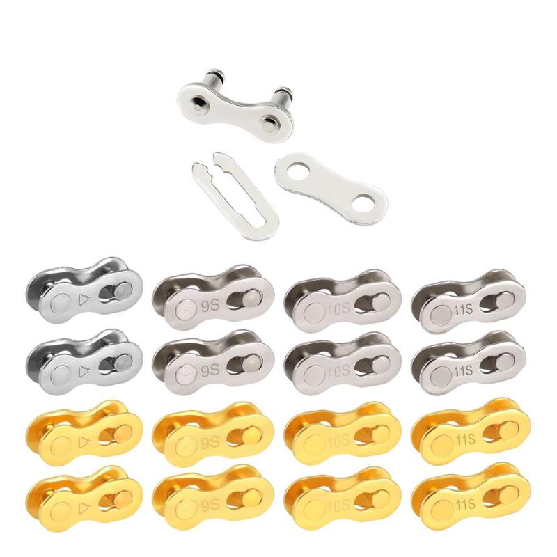Durable Chain Link Connector Joints Classic Delicate Chain Link Lock Set MTB Road Bike Connector for Quick Master Link Join