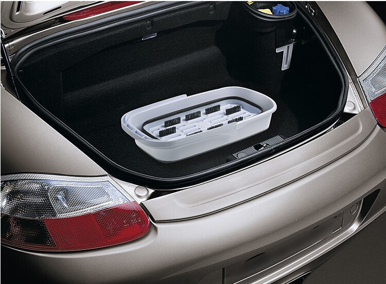 Grand seau de stockage d'eau en plastique pliable, rectangulaire et Portable, serpillière de sol pliable, pour le nettoyage, la pêche et la voiture