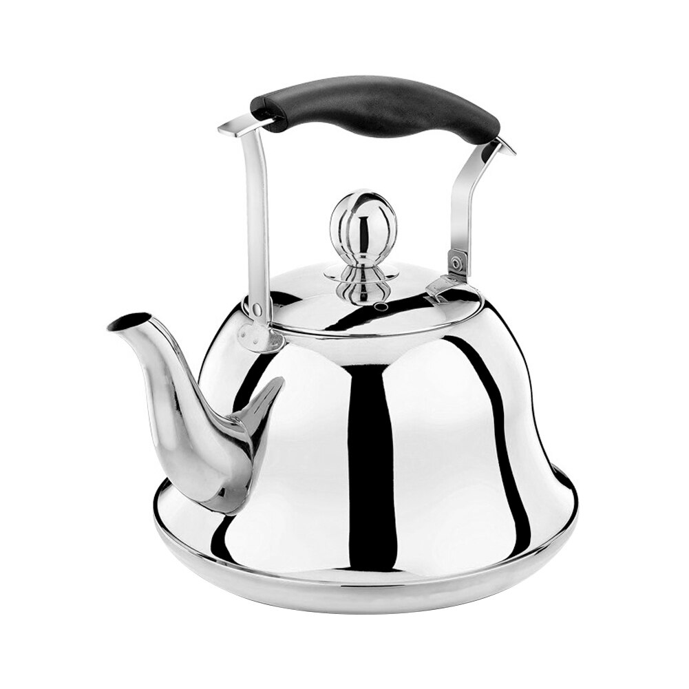 Whistling Kettle With Infuser - 2.0L Stainless Steel Teapot - For Induction Stove & Gas Stove: Titanium