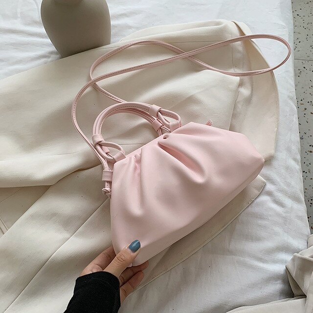 Cuoio DELL'UNITÀ di ELABORAZIONE piccolo Borsa Con Tracolla Per Le Donne 2020 di Spalla della signora Borse Da Viaggio Femminile Croce Corpo Borsa Elegante Sacchetto di Mano: Pink small