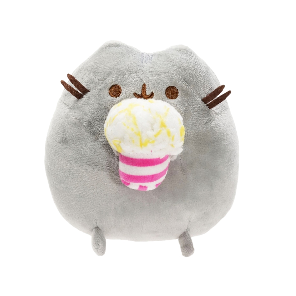 15CM juguete de peluche Donut unicornio Kawaii Ángel gato dibujos animados relleno de felpa Animal muñeca patatas fritas helado Pizza gato para niños: FireBrick