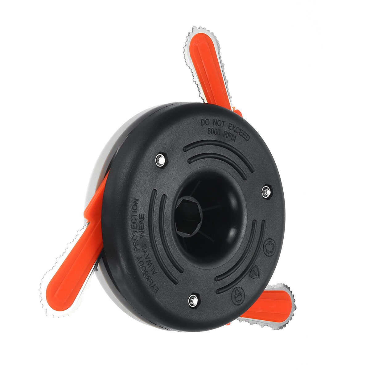 Newest Dual Use Powers Grass Trimmer Head Plastic Chain Saw with Nylon Line Cutter for Lawnmow