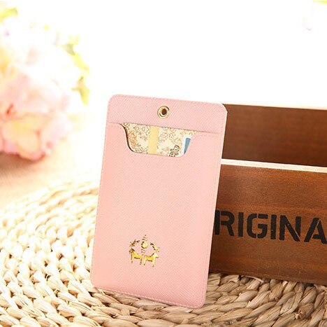 Mini pass set bus card box with lanyard stationery school supplies employee name badge ID holder (with lanyard): 3