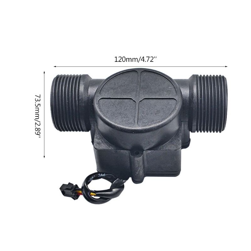 DN32 1-120L/min Water Flow Sensor 32mm Flowmeter Counter Water Controller 1.25\" B2QB