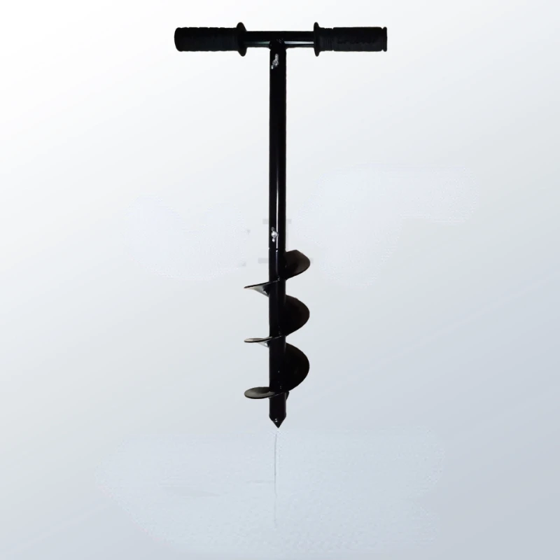 DIY Carbon Steel Planter Garden Auger Spiral Drill Bit Flower Planting Hole Digger Drill Bit Yard Gardening Bedding Planting: black