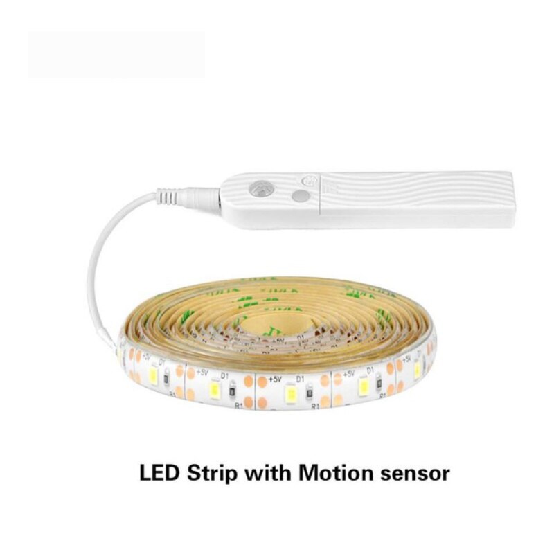 LED Under Cabinet light LED Strip led Lamp with Wireless PIR Motion Sensor light kitchen Stairs Wardrobe Bed Side Light