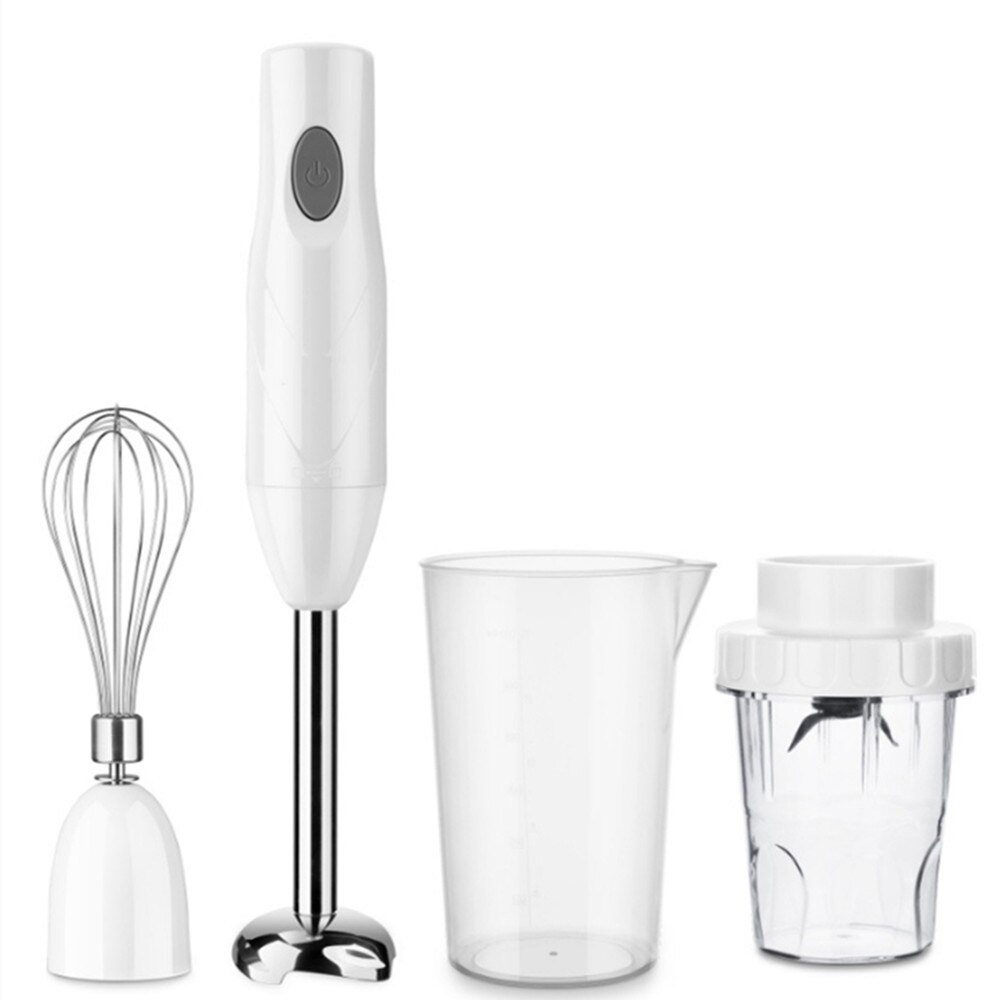 4 in 1 rustfri stål elektrisk blender nedsænkning babymad mixer køkken grøntsagskødkværn hakker bærbart piskeris