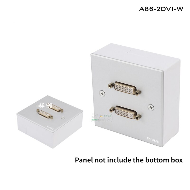 1 stück aluminiumlegierung typ 86 zwei-positionen dvi 24+5 panel buchse-zu-buchse inline-dockingbuchse dvi-basis doppelpass