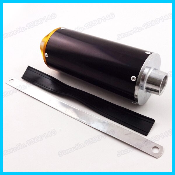 Pit Dirt Bike 28mm Gold Aluminum Exhaust Muffler For Chinese 50cc -125cc TTR KLX CRF Moped Scooter Motocross