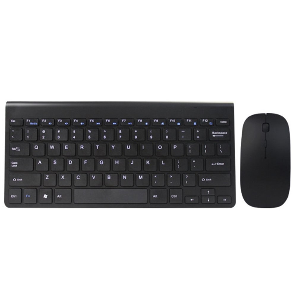 2.4G Wireless Keyboard And Mouse Set Mute Business Office Keyboard And Mouse Wireless Keyboard Mouse: black