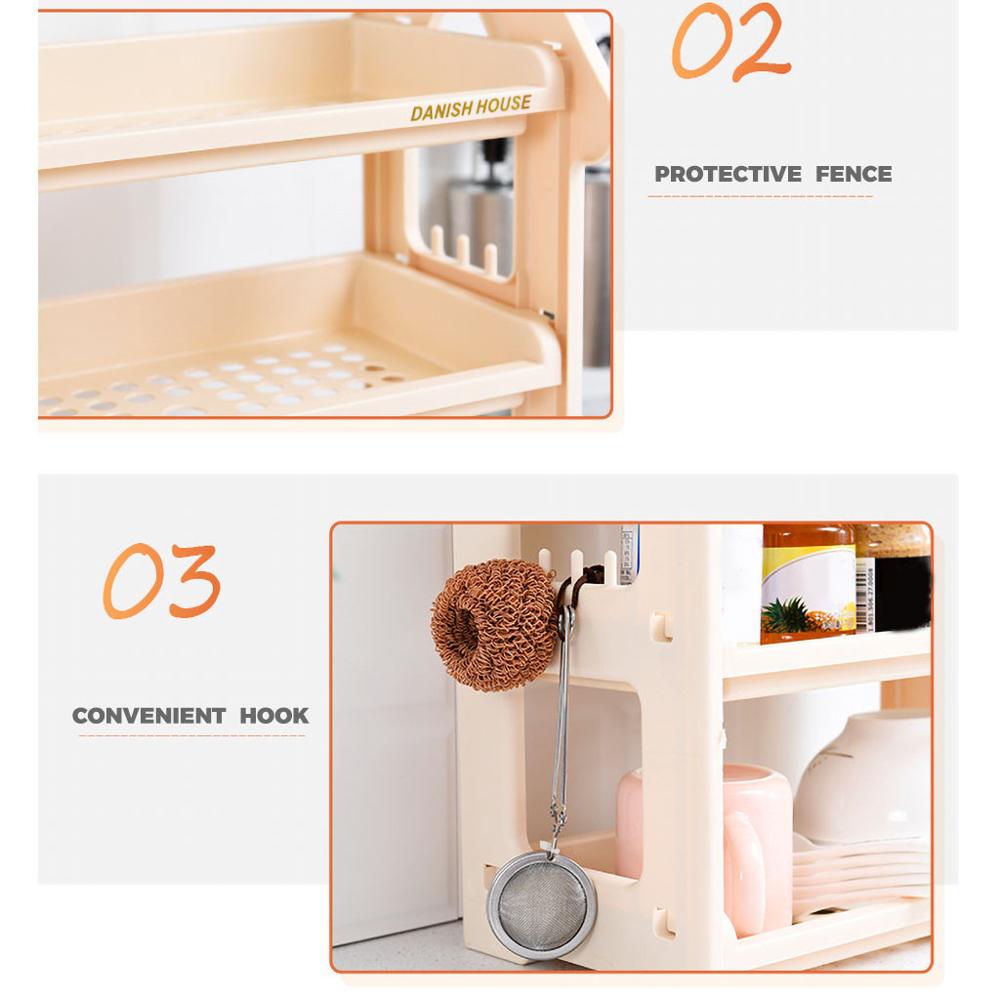 Kitchen Storage Organizer Almacenamiento Y Organizacion Rack Estante Kitchen Organizer Cuisine Rangement Shelves repisa#W