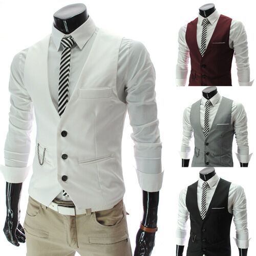 Mekkoliivit miehille slim fit miesten puku liivi miesten liivi gilet homme rento hihaton juhlatakki