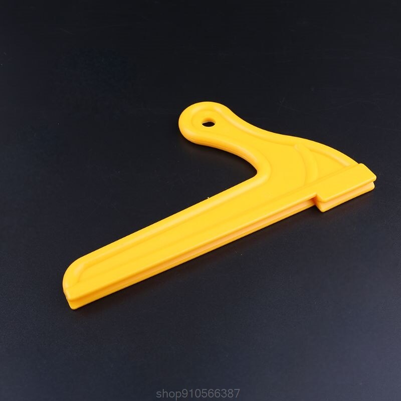 Yellow Safety Hand Sawdust Wood Saw Push Stick for Carpentry Table Woodworking Tools Kit N19 20