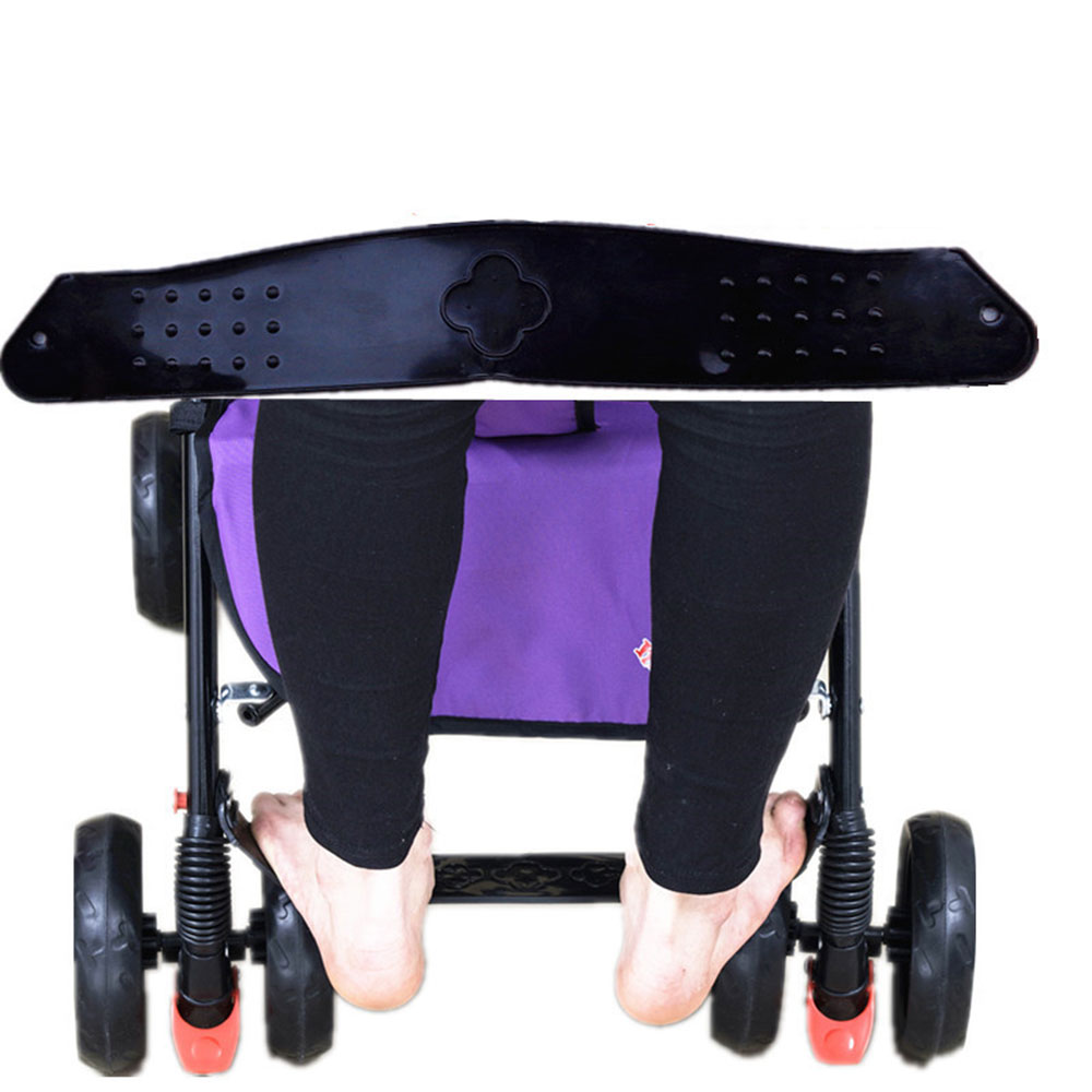 Poussette pied de lit pédale repose-pied bébé repose-pieds plastique noir poussette accessoires landau landau anti-dérapant bébé produit