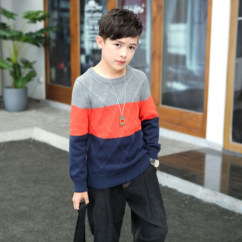 Barn pojkar stickad tröja för småbarn pojke barn ledig vår tecknad varm bomull pojkar tröjor tröjor