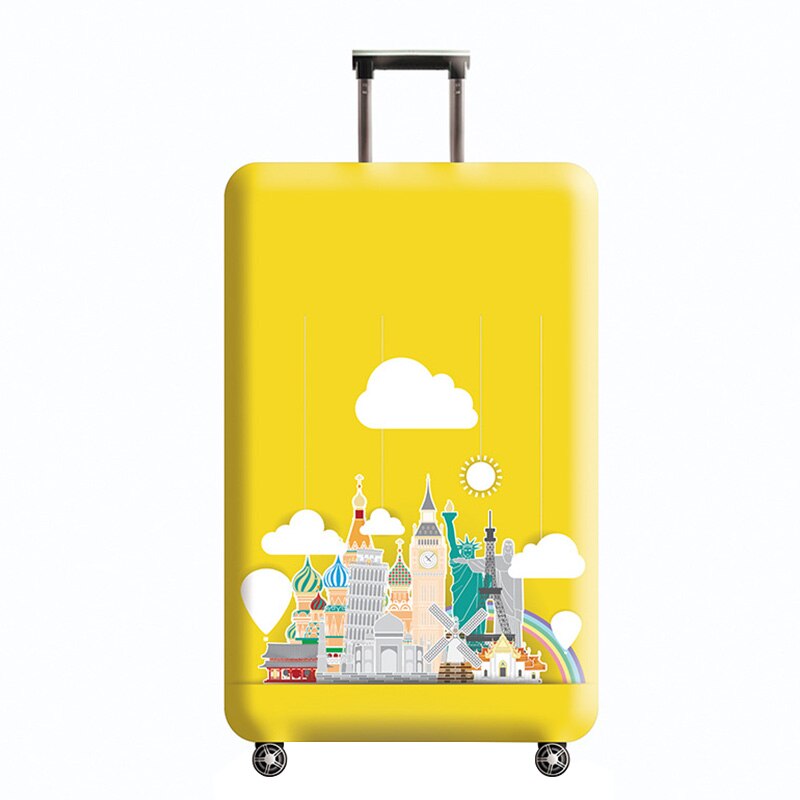 Zagęścić osłona bagażu podróżnego elastyczna osłona przeciwpyłowa nadaje się do 18-32 cal walizka na kółkach case osłona przeciwpyłowa: D    Luggage cover / S