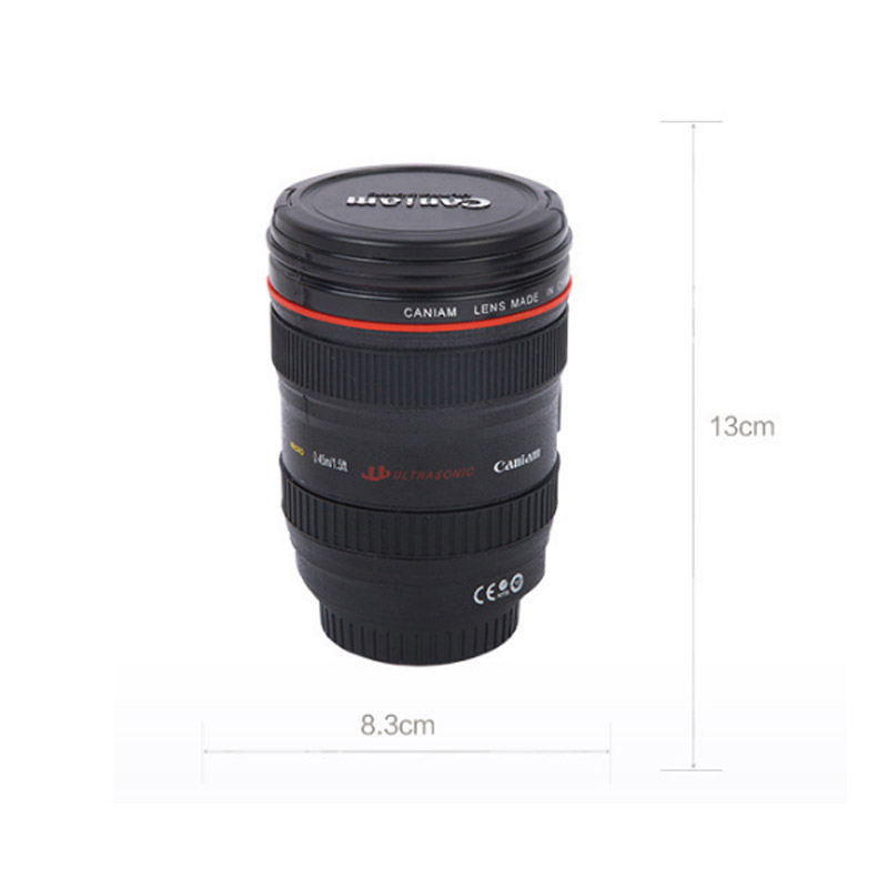 Objektiv Emulation Kamera Becher Tasse Kamera Objektiv Kunststoff Kaffee Tee BECHER 400-500 ml Kreative Tassen Tassen Mit deckel