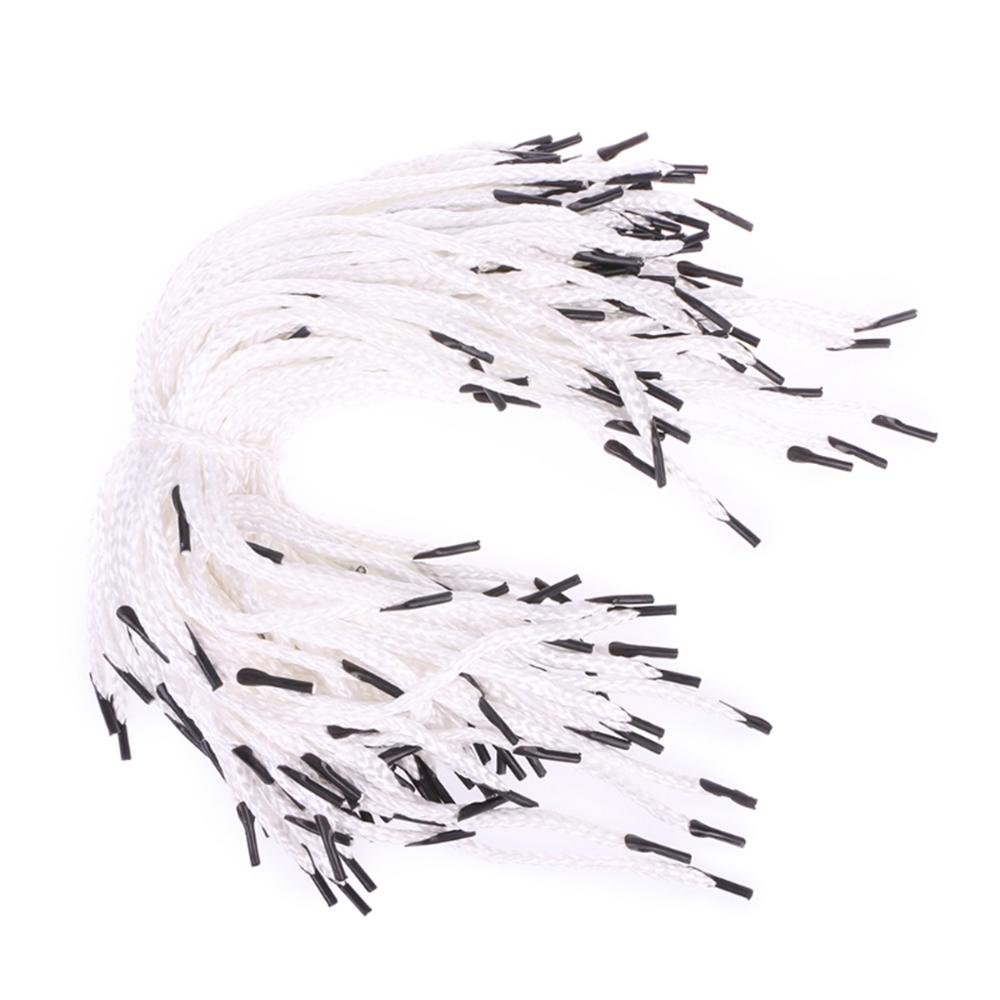 THINKTHENDO 100 Pcs Seil Schnur String Ersatz Griff für Papier Tasche Handtasche Strap DIY: WHITE