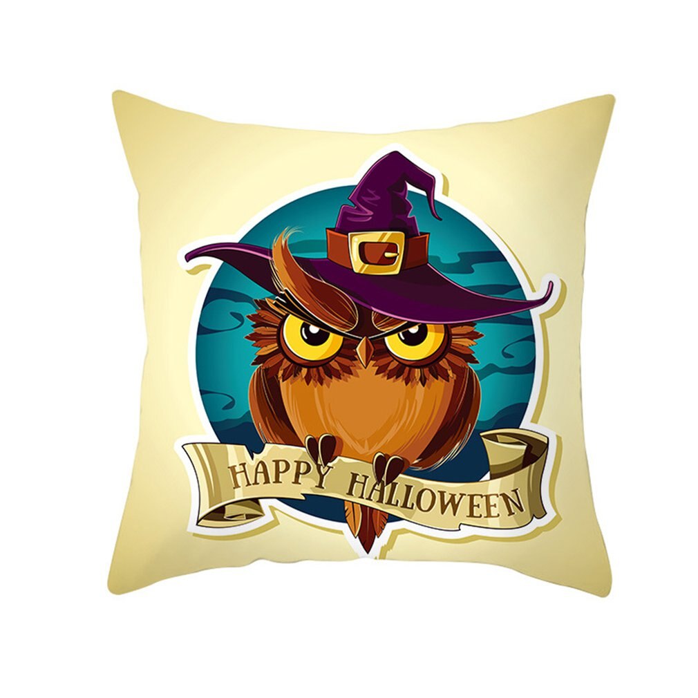 Halloween Decoratie Voor Thuis Cartoon Pompoen Vleermuis Ghost Kussensloop Horror Halloween Party Benodigdheden Accessoires Haloween Ornament: green