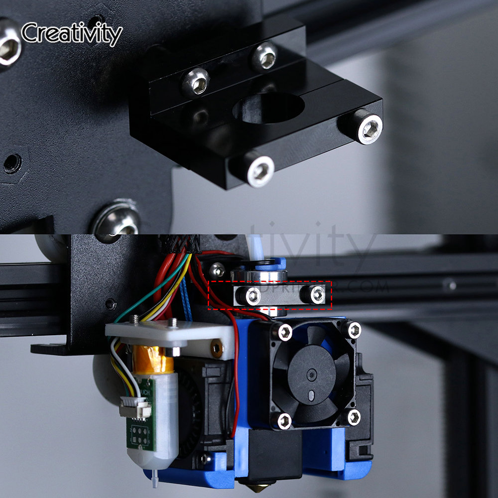 V6 to CR10 J-head Hotend Aluminium Bracket E3d V6 volcano Print Head Mounting Fixed Block for Ender-3 CR-10 Series Printer Parts