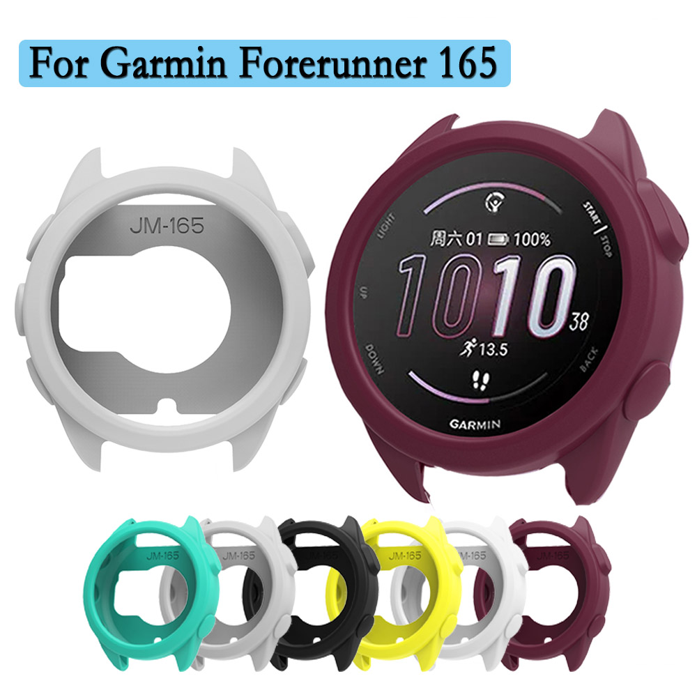 Para garmin forerunner 165 silicone capa protetora relógio escudo protetor macio e durável acessórios de decoração