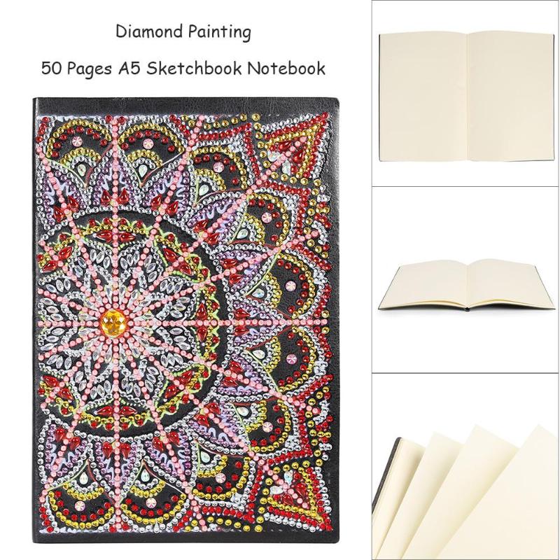 Carnet de peinture au diamant 50 Pages | Bricolage, broderie diamant, Mandala, forme spéciale, point de croix, agenda: I