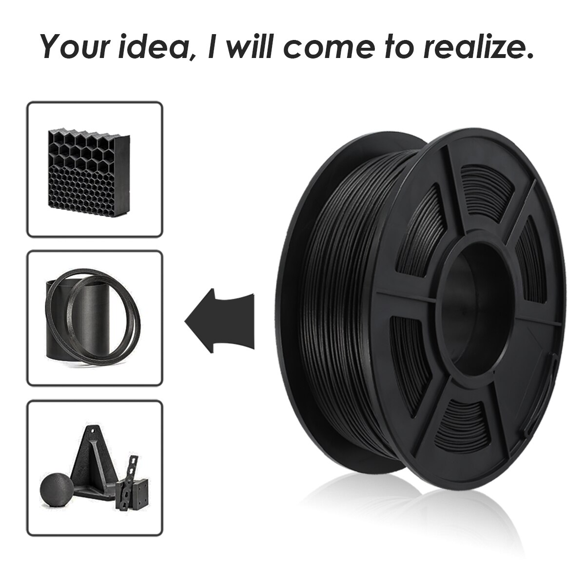 Enotepad pla karbon 1kg pla karbonfiber 3d printer filament 1.75mm (2.2lb)  toleranse +/-0.02mm for barn maling филамент