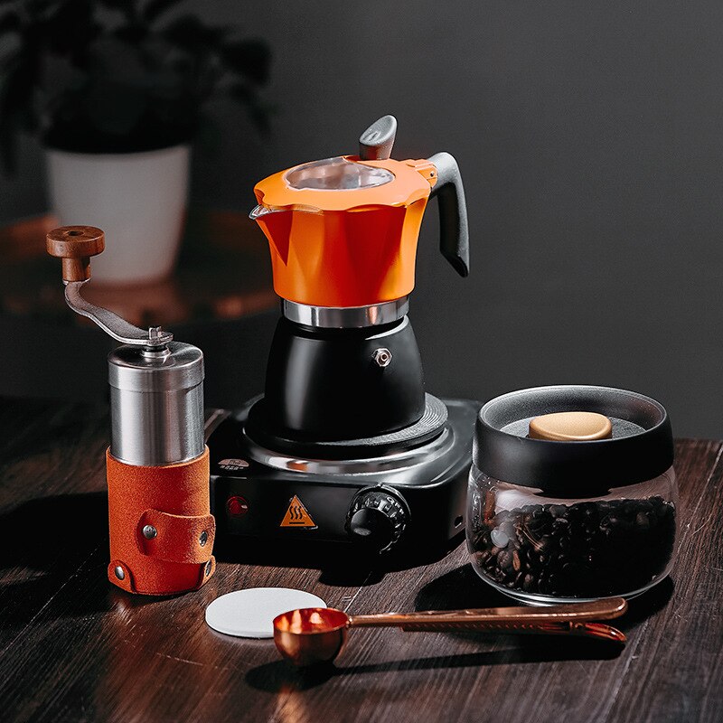 150/300ml Moka Coffee Pot Coffee Maker Aluminum MochaEspresso Pot Italian Coffee Machine Rapid Stovetop Coffee Brewer Cafe Tool