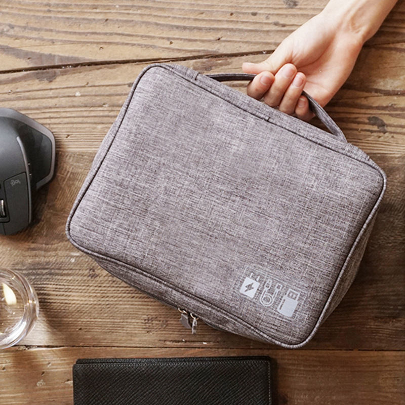 Travel Cable Bag Portable Digital USB Gadget Organizer Charger Wires Cosmetic Zipper Storage Pouch Kit Case Accessories Supplies