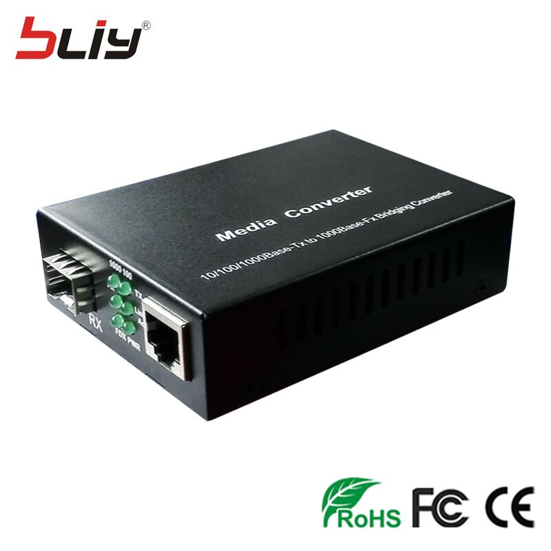 Sfp fiber naar rj45 converter gigabit SFP GPON/OLT media converter 1000Mbps media converter transceiver fibra optica schakelaar