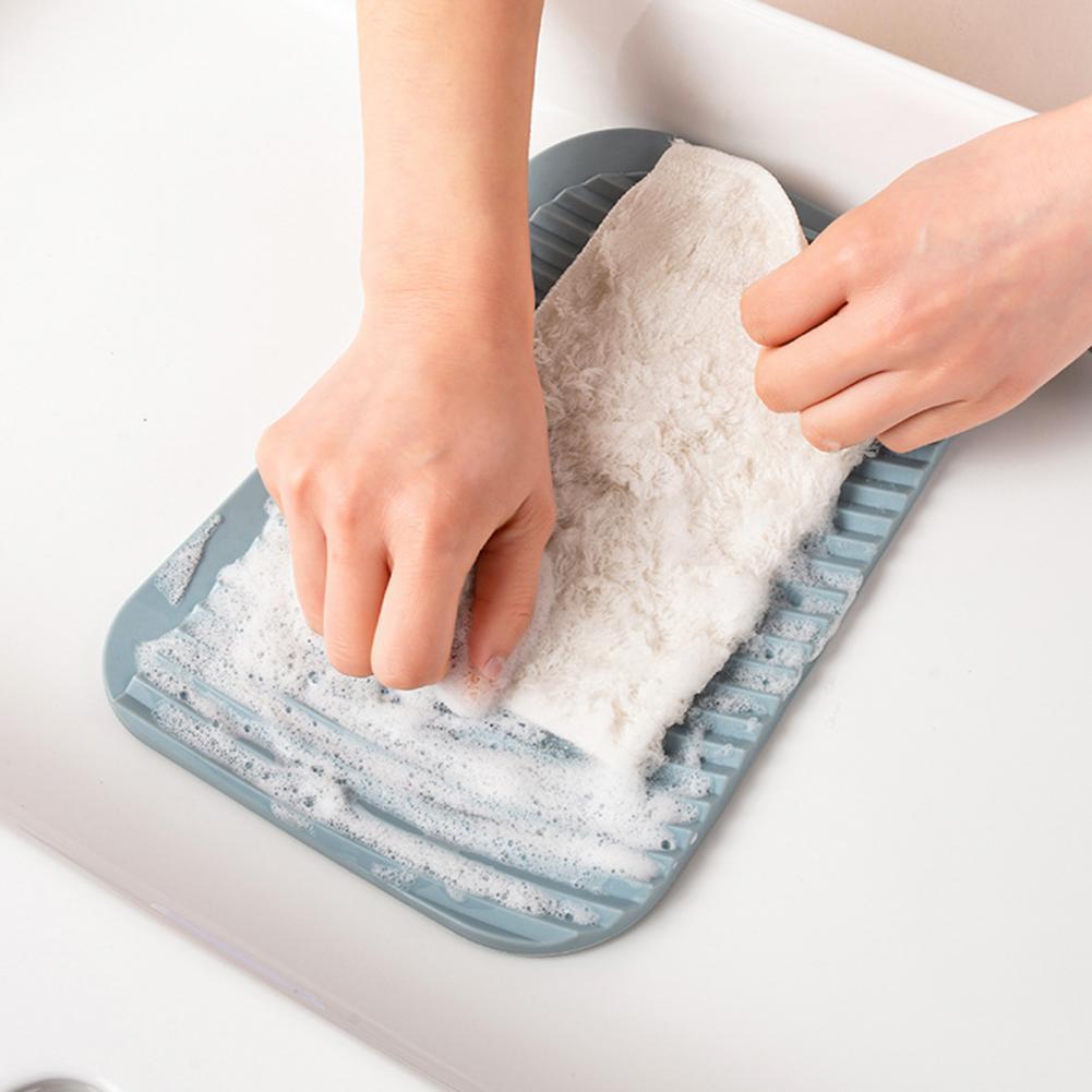 Washboard Hanging More Thicker Soft Glue Home Strong Friction Scrubboard for Clothes Portable Washing Machine