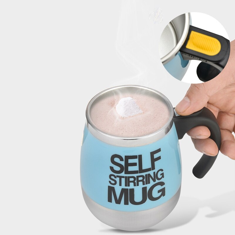 Electric Self Stirring Coffee Mug Cup Stainless Steel Automatic Self Mixing &amp; Spinning Home Office Mixer Milk Frothers Whisk Cup