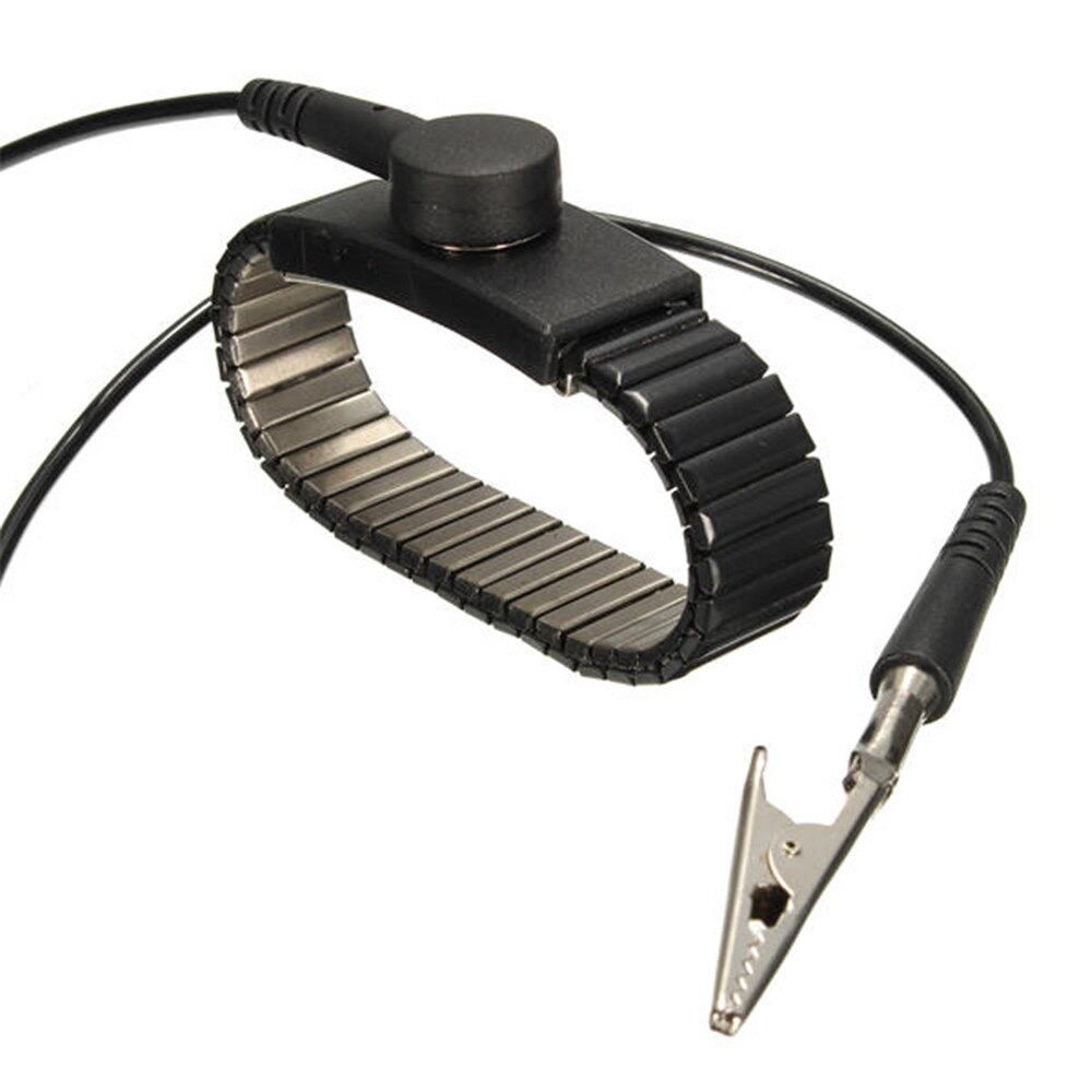 Wired Anti-Statische Metalen Armband Anti Statische Esd Verstelbare Polsband Discharge Riem Grond Armband Persoonlijke Veiligheid Protector