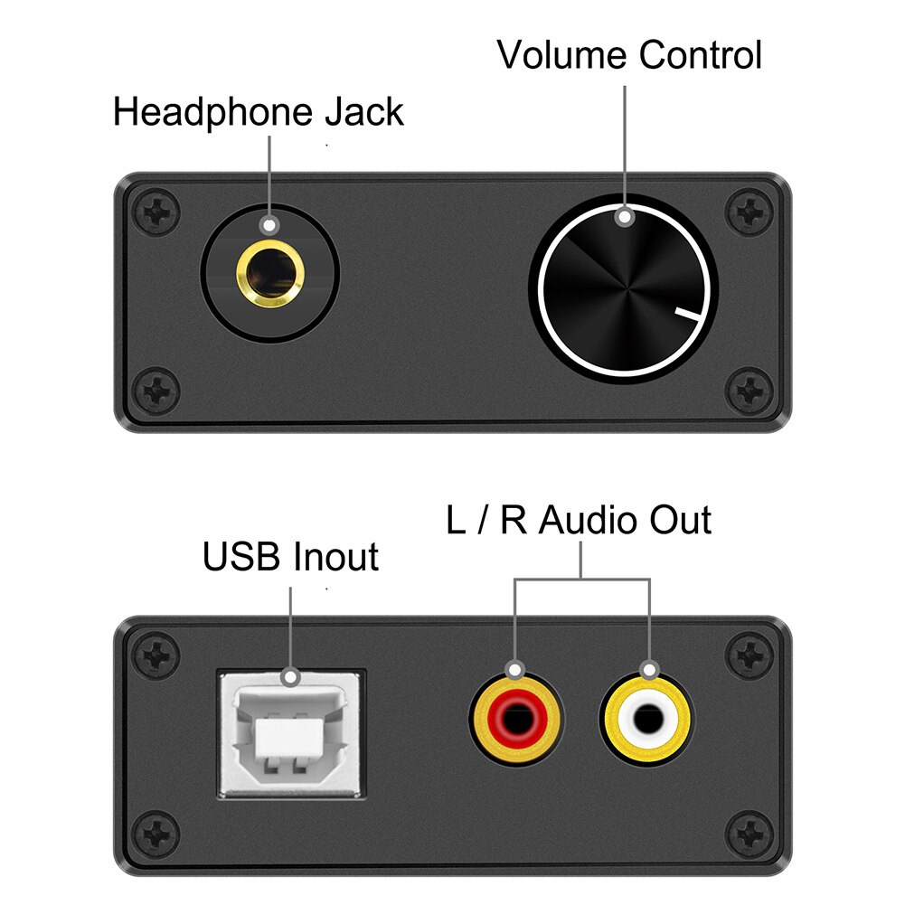 Headphone Amplifier No Drive Optical Fiber DAC Converter Computer Digital To Analog HIFI Home Audio USB Port Output Transmission
